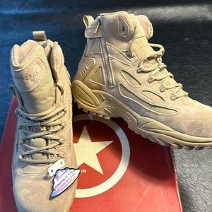 NWT Converse Stealth Boot Beige New Buck Leather Men 13/Womens 15